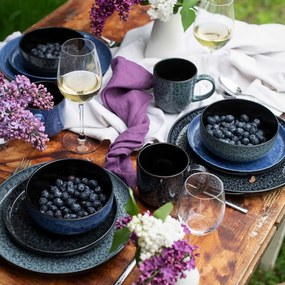 Mäser 16 darabos FILIPPA étkészlet – fekete