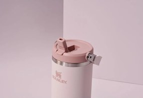Világos rózsaszín rozsdamentes acél termosz 410 ml IceFlow™ Flip Straw 2.0 Tumbler Rose Quartz – Stanley