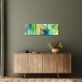 A geometriai absztrakció képe (órával) (90x30 cm)