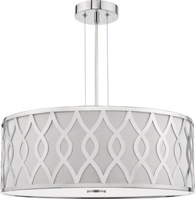 Dar Lighting modern függeszték locryn elefántcsont csiszolt króm darloc0450