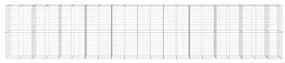 horganyzott vas gabion kosár fedéllel 1050 x 100 x 200 cm