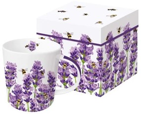Porcelánbögre 0,35L dobozban,Bees &amp; Lavender