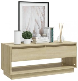 sonoma tölgy színű szerelt fa TV-szekrény 102x41x44 cm