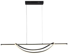 LED Csillár zsinóron AMBAR LED/35W/230V fekete