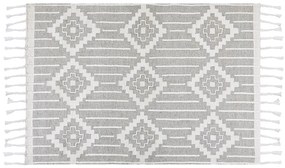 Fehér és szürke szőnyeg 160 x 230 cm TABIAT Beliani