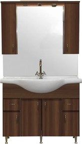 Bianca Plus 105 komplett fürdőszobabútor, aida dió színben