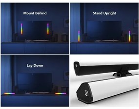 Govee - SMART LED RGBIC Panel 38cm TV-hez 43-75" - 2 db Wi-Fi