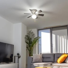 ZEVENTI - Mennyezeti ventilátor GALDANA 1xE27/60W/230V szürke/fehér