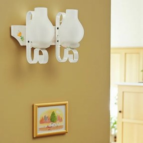 Brilagi - QUEEN fali lámpa 2xE14/40W/230V bükk/krémszínű