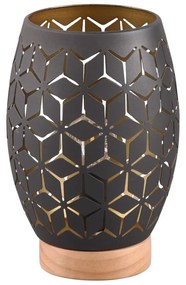 Fekete asztali lámpa (magasság 21 cm) Bidar – Reality