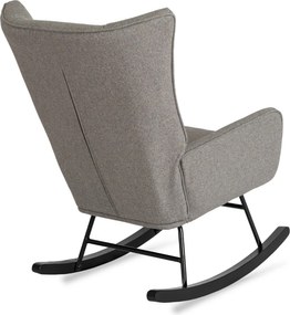 Hintafotel szürke szövet kárpittal – JACKSON