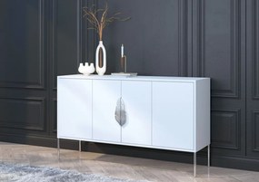 Merlin komód fehér ezüst 138cm