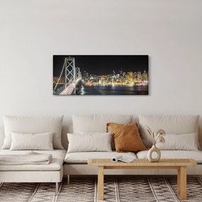 A Brooklyn-híd és a New York-i kép (120x50 cm)