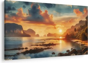 Kép - Kilátás a partról (90x60 cm)