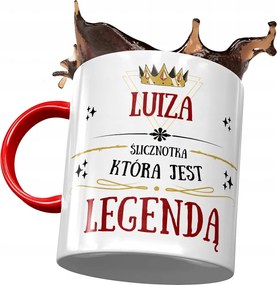 Piros Bögre Lujza Feleség Barátnő Ajándék Nyomtatott Fotóval