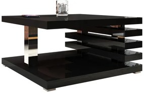 Kávésasztal KYOTO 31x60 cm fényes fekete