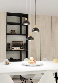 Emibig modern függeszték seco fekete emi1393/3prem