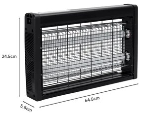 Brilagi - Elektromos rovarcsapda 2xUV/18W/230V 100 m2 fekete