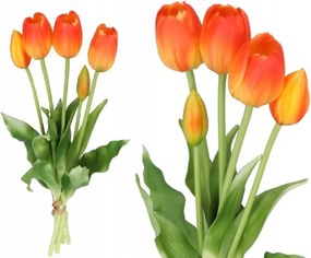 Tulipán Csokor Tulipán Gumírozott Gumi Szilikon, Mint Az Élő