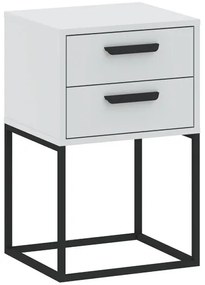 Éjjeliszekrény 2 Fiókkal Fehér Színben CADRO NR9 40 cm