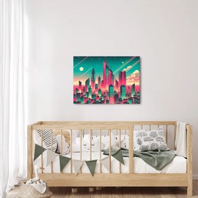 Kép – Nagyváros pop-art stílusban (70x50 cm)