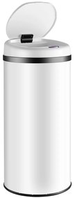 Deuba Érintésmentes hulladékgyűjtő USB-vel 30 L - fehér