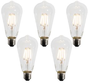 5 darabos E27 LED A60 izzĂłkĂ©szlet alkonyatĂ©rzĂ©kelĆvel 4W 400 lm 2200K