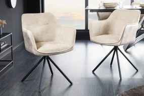 VERONA design forgatható szék - beige