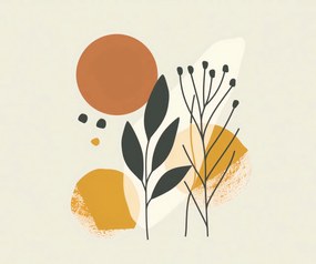 Poszter 60x50cm Botanikus nyomás