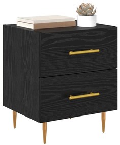 vidaXL Éjjeliszekrény fiókkal Fekete tölgy 40 x 35 x 47,5 cm Faanyag