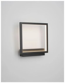 Nova Luce fali lámpa, fekete, 3000K melegfehér, beépített LED, 1x18W, 1080 lm, 9421751