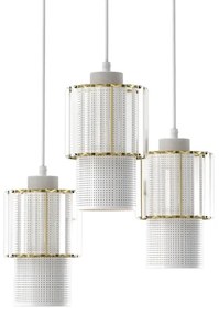 Csillár zsinóron BLANCO 3xE27/60W/230V fehér