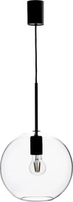 MARKSLÖJD 108506 PATERA Modern Függesztett Lámpa Fekete, Átlátszó E27 IP20