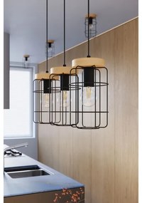 Sollux SL.1262 - Mennyezeti lámpa GOTTO 1xE27/15W/230V fekete