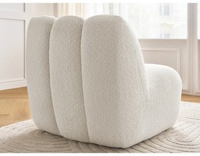 Fehér buklé fotel Janissaire – Bobochic Paris