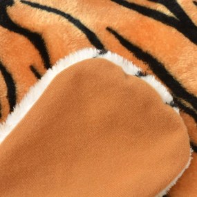 barna plüss tigris szőnyeg 144 cm