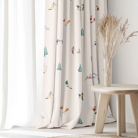 Goldea pamut drapéria - téli örömök 140x150 cm