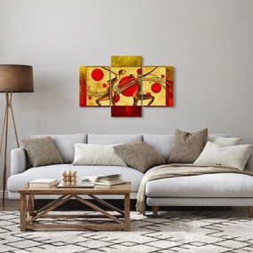 Absztrakt kép két nővel (90x60 cm)
