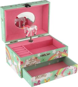 Unikornisos zenélő ékszerdoboz