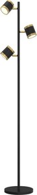 Wofi 3003-304S -LED Fényerőszabályozható állólámpa TOULOUSE 3xLED/7W/230V fekete/arany