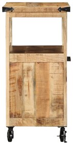 Konyhai Kocsi 55x40x80 cm Tömör Durva Fa Mangó