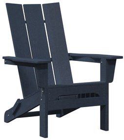 Összecsukható Adirondack Székek 2 db Tengerészkék 74.5x80.5x90 cm HDPE