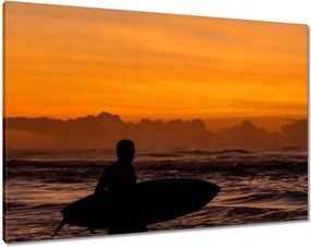 Vászonkép 100x70 Szörfözés nyáron Zanzibár