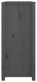 szürke tömör fenyőfa kisszekrény 100 x 40 x 90 cm