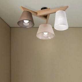 Brilagi - LED  Felületre szerelhető csillár  ANTHONY 3xE14/40W/230V tölgy