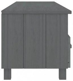 HAMAR sötétszürke tömör fenyőfa TV-szekrény 158 x 40 x 40 cm