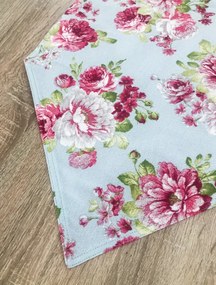 Rózsás vintage asztali futó