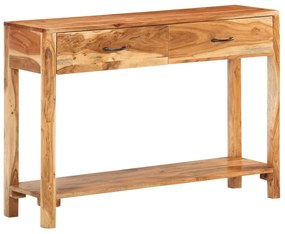 tömör akácfa tálalószekrény 110 x 30 x 75 cm