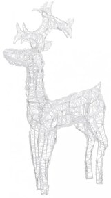 akril karácsonyi rénszarvas dekoráció 90 LED-del 60x16x100 cm