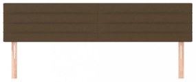 2 db sötétbarna szövet fejtámla 100x5x78/88 cm